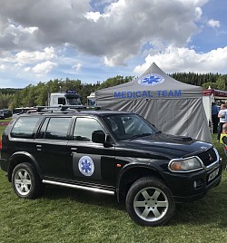 MERT, Grantown-on-Spey, Treatment tent, ambulance