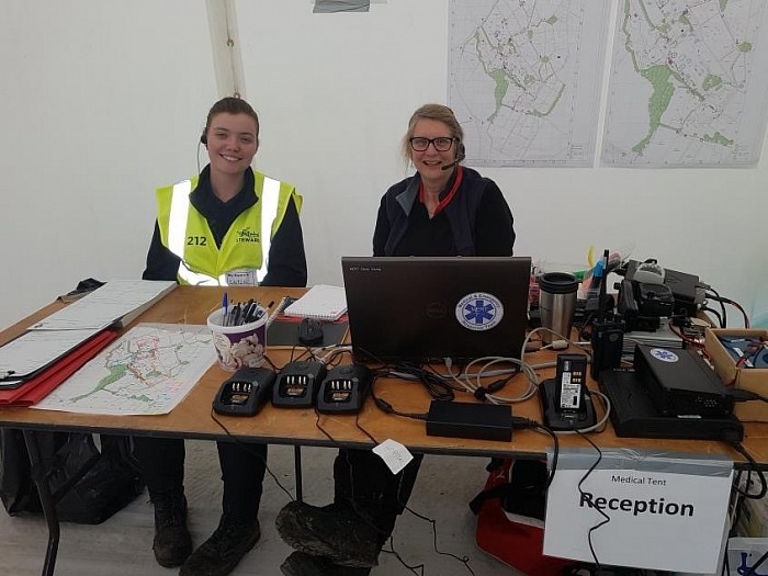 One of three (resilience) networked VHF control stations (controllers can chat, log, dispatch and pass messages via network without using radio -  all have visibility/access of control systems).  Belladrum Music Festival.