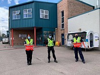 MERT Highland and Police Scotland at the SPE count dingwall