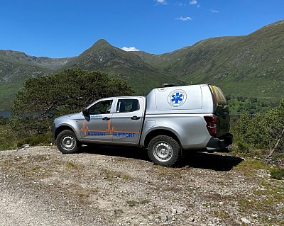 MERT Isuzu response vehicle at Highland Cross